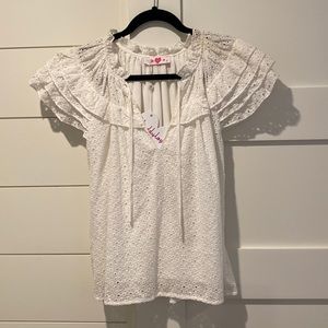 White boho top